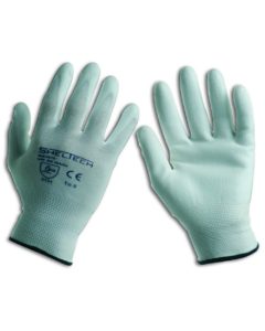 RT GGU016 GUANTO NYLON E POLIURETANO BIANCO