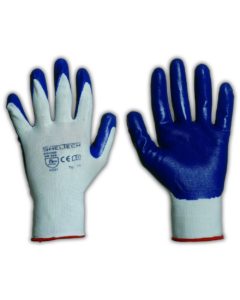 RT GGU022 GUANTO NYLON BIANCO E NITRILE ROYAL