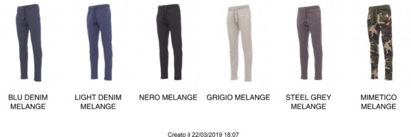 PANTALONE PAYPER IN FELPA COLLEGE