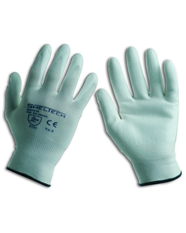 RT GGU016 GUANTO NYLON E POLIURETANO BIANCO